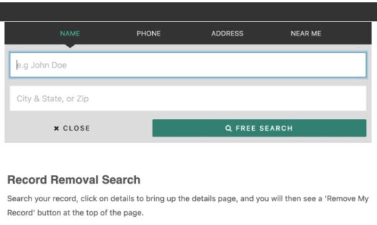 Search for Your Listing