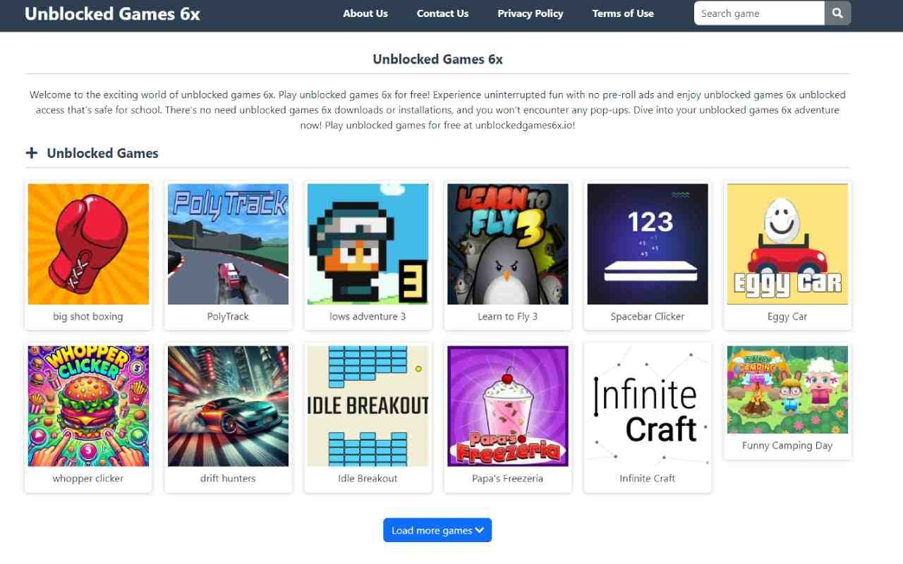 Unblocked Games 6X Online Games